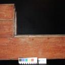 Cradle, hooded wood rockers, painted brown & white, belonged to Stornoway Factor - perhaps Donald Macrae