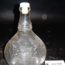 Whisky Bottle - Clear glass whisky bottle with Heraldic Crest, John Walker & Sons, Kilmarnock, Ayrshire