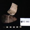Polished stone Axe found near Achmore and subsequently used as flensing stone for dressing and cleaning hides of flesh